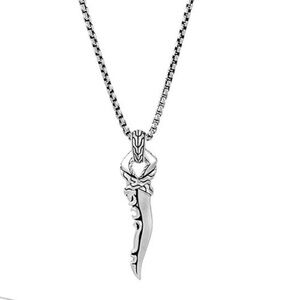 NEW John Hardy Keris Dagger Pendant Necklace with original box, 24